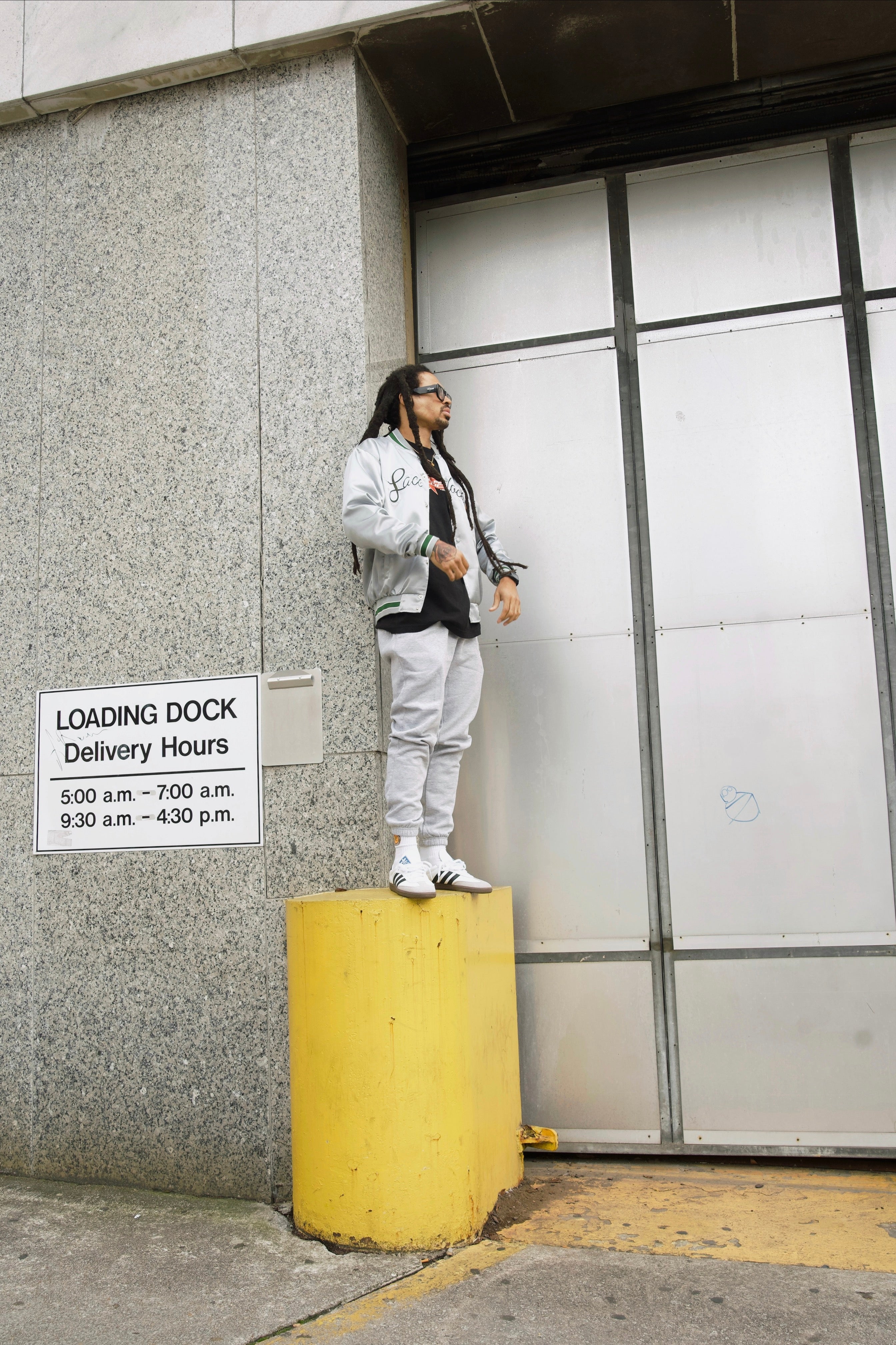 ‘Shooting Stars’ Scrunch Sweatpants(Grey & Black)