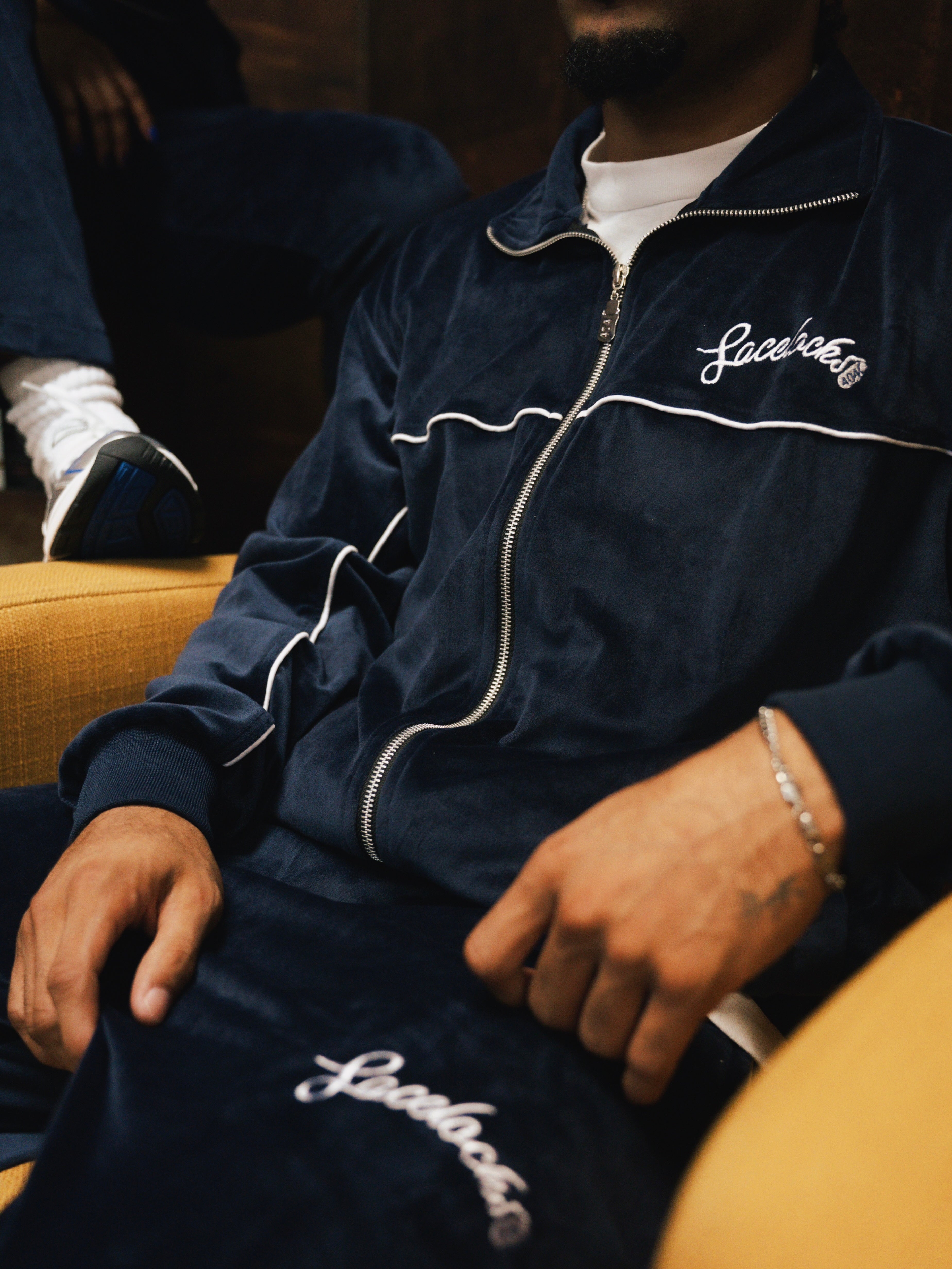 Lacelocks Velour Jacket (Navy)