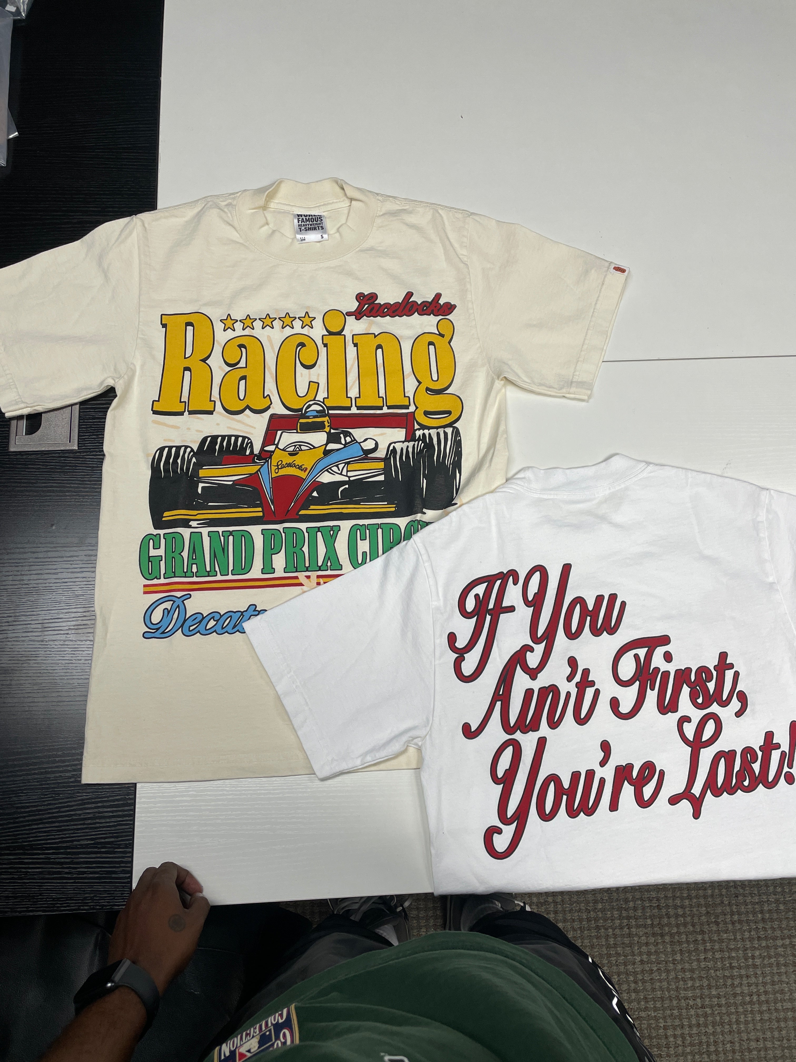 Lacelocks ‘Racing’ Tee (White)