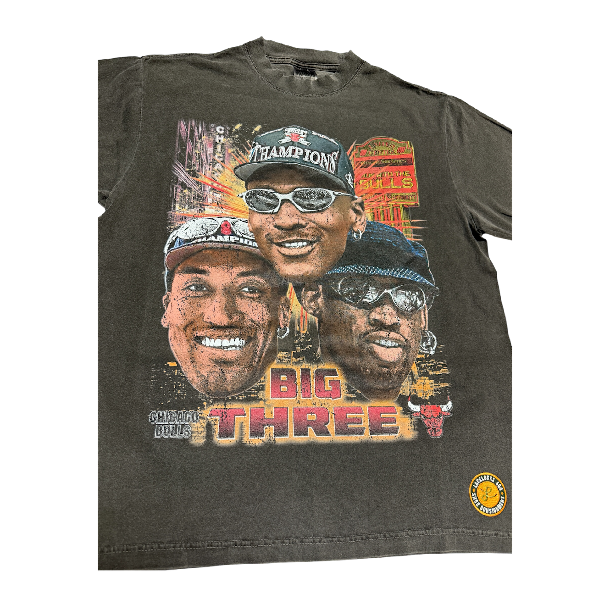 Lacelocks ‘Big 3’ Tee (Vintage Black)