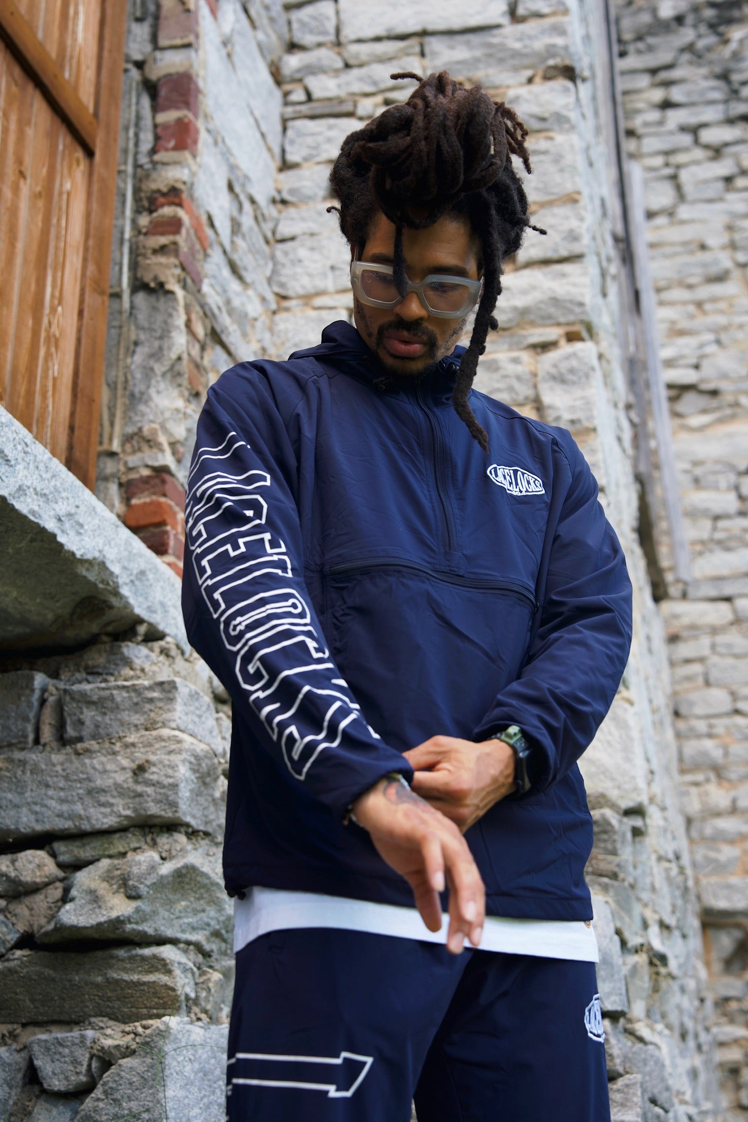 Lacelocks “Oval” Half-Zip (Navy)