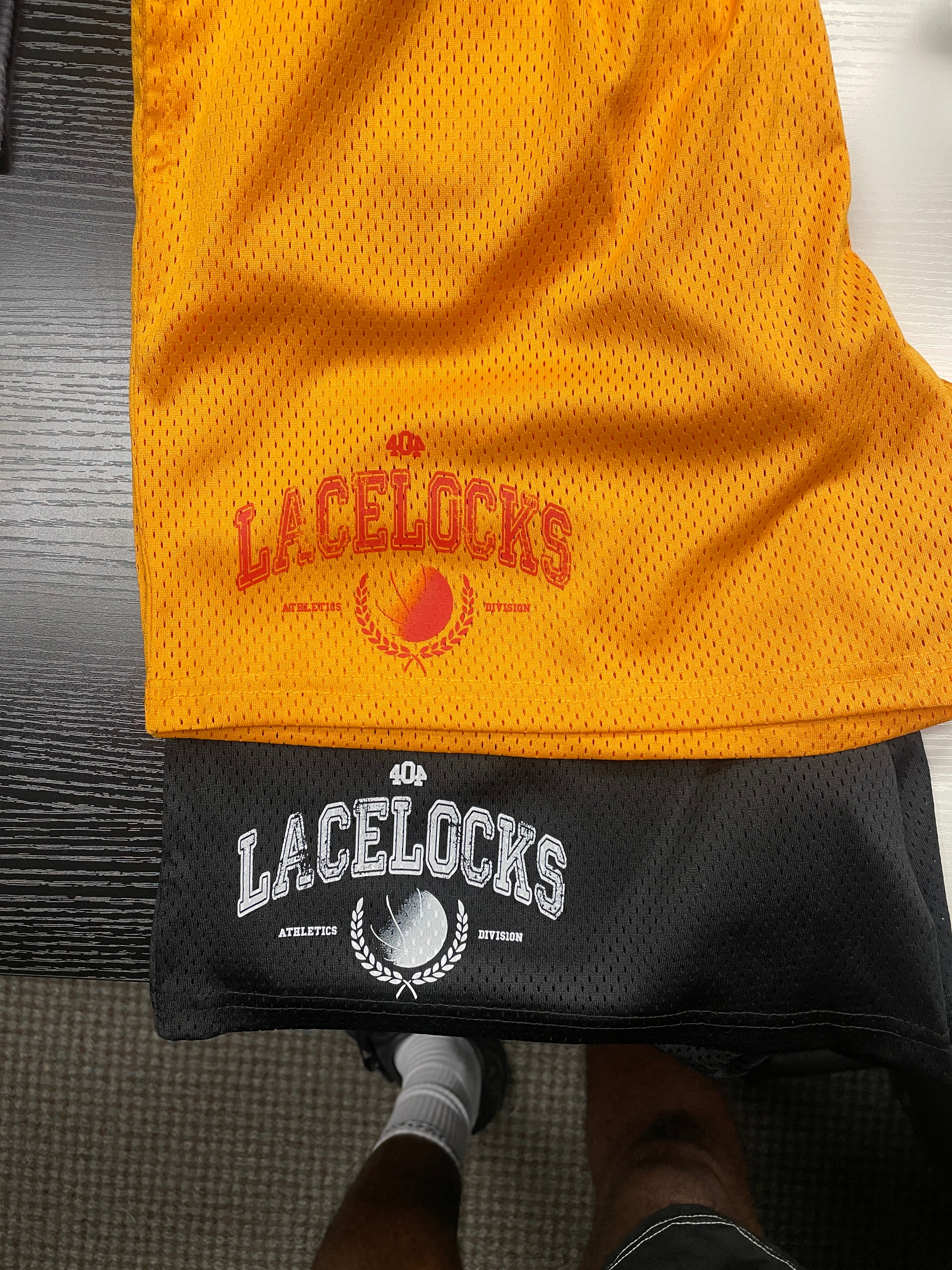 Lacelocks ‘Crest’ Shorts (Gold/Red)