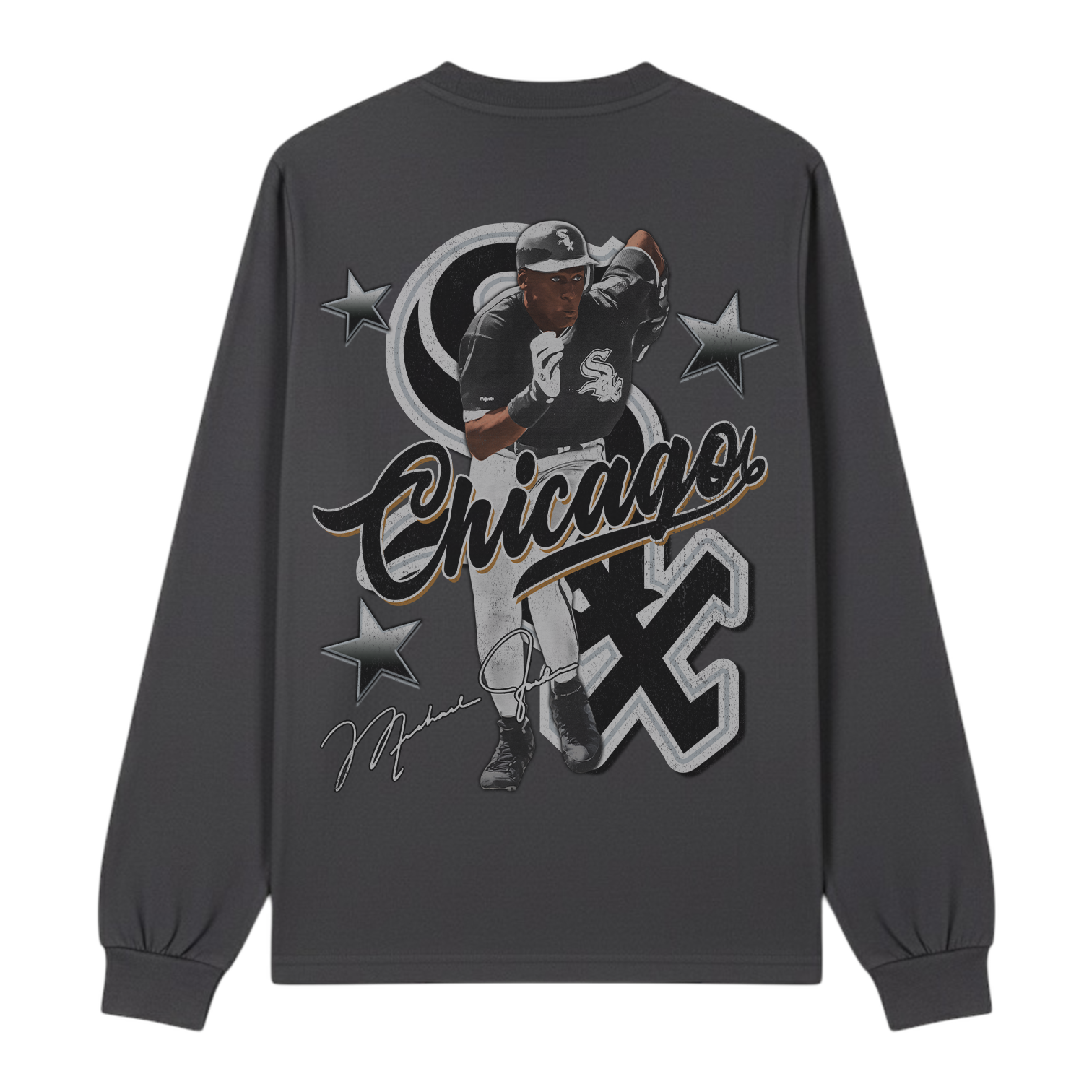 Lacelocks ‘Jordan’ LS Tee (Vintage Black & White)