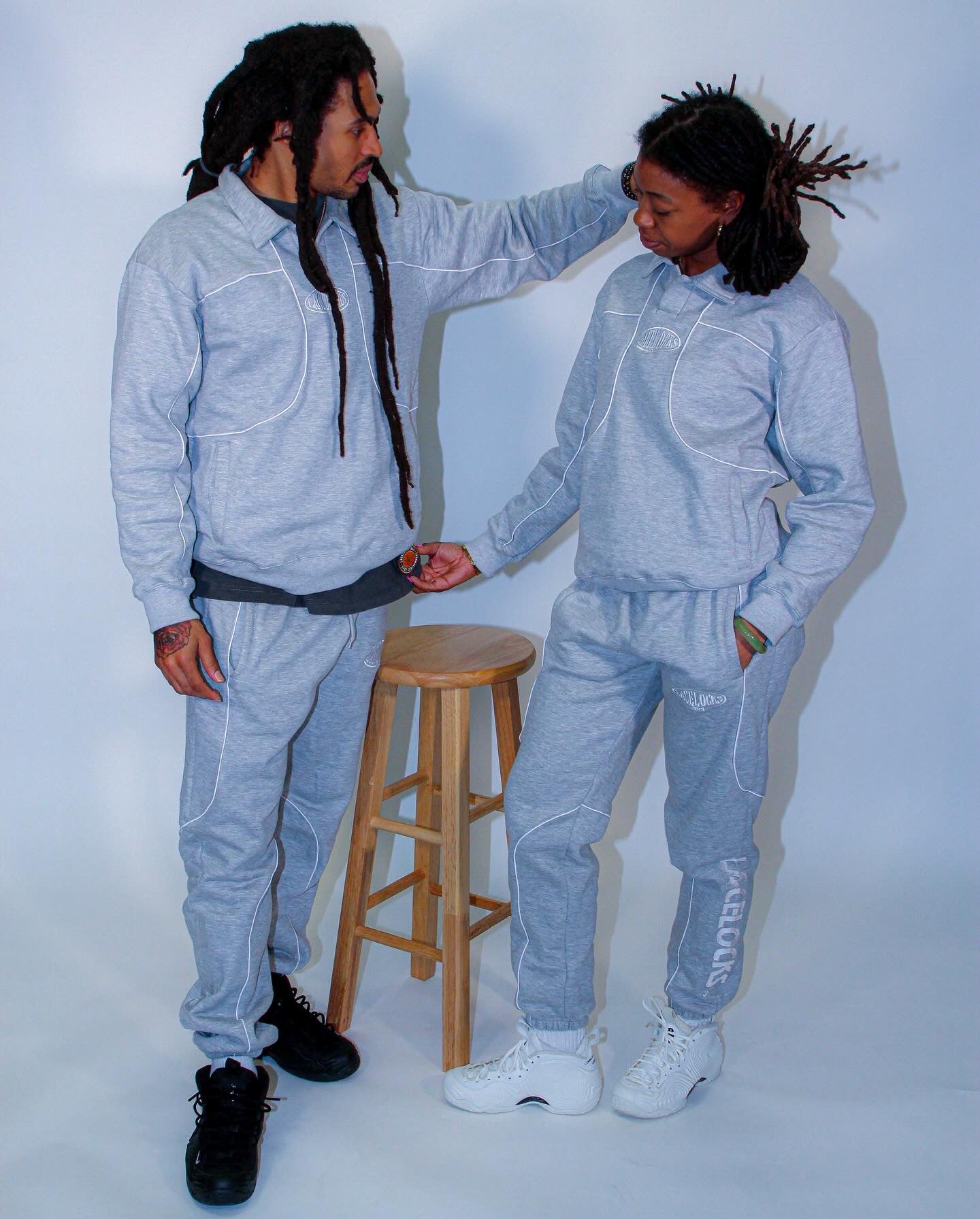 Lacelocks Oval Sweatpants (Grey)