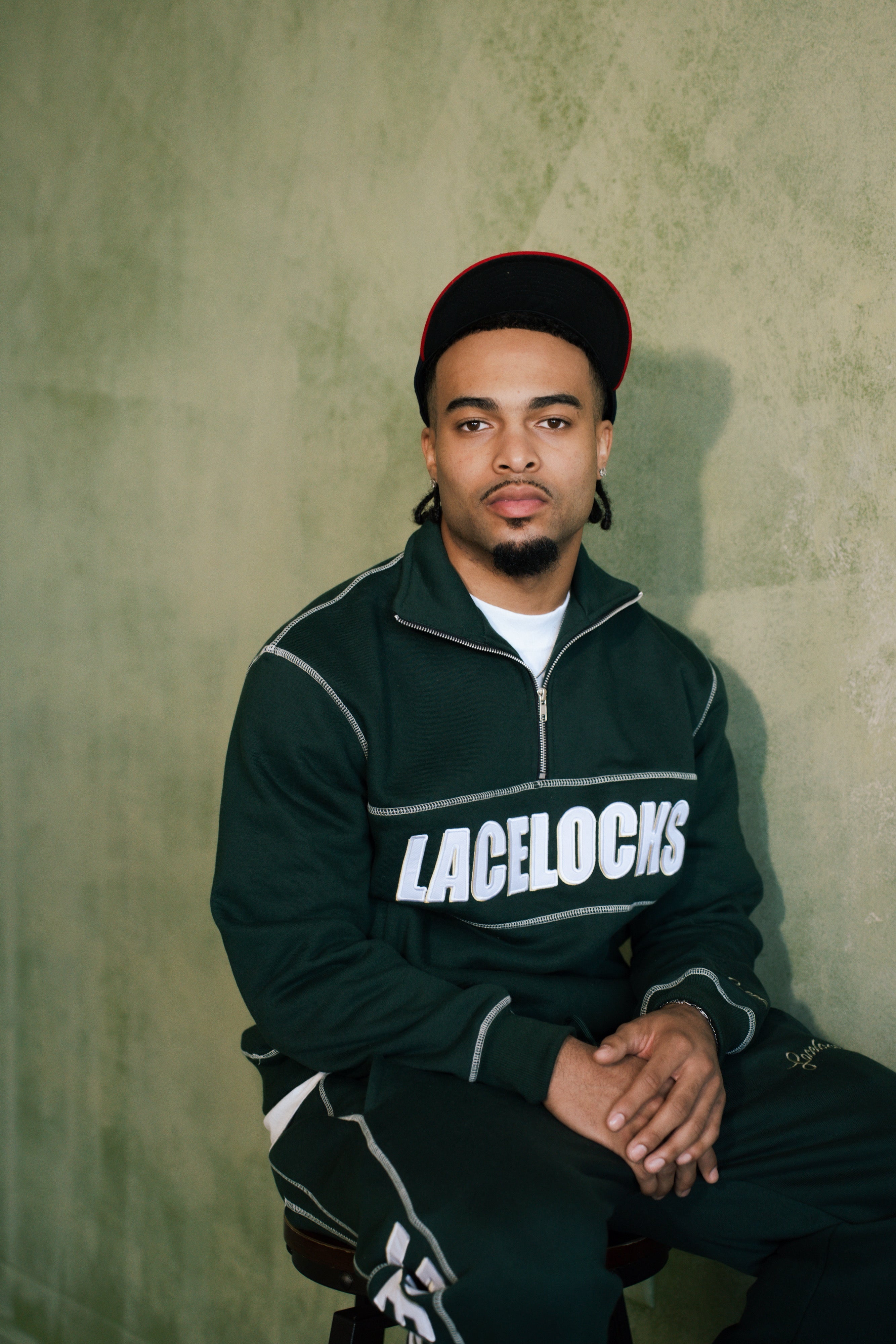 Contrast Stitch Crewneck (Green)