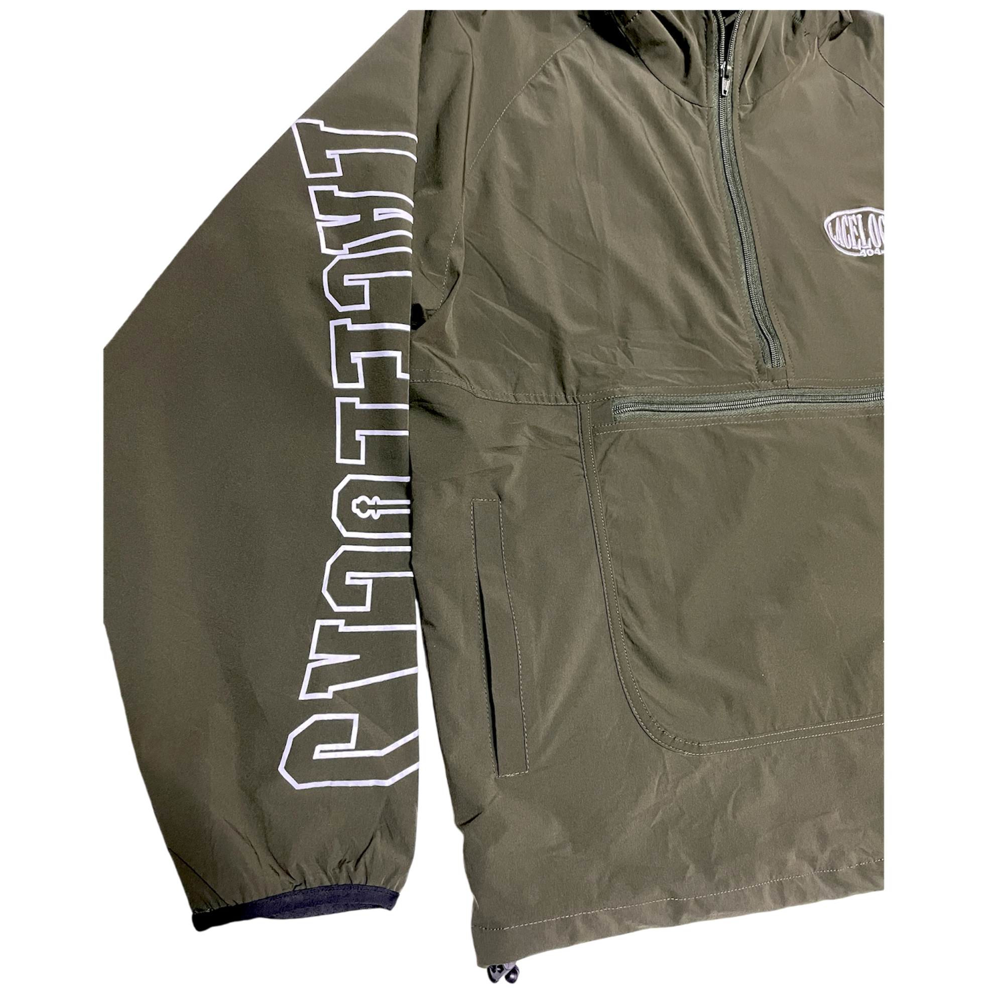 Lacelocks “Oval” Half-Zip (Olive Green)