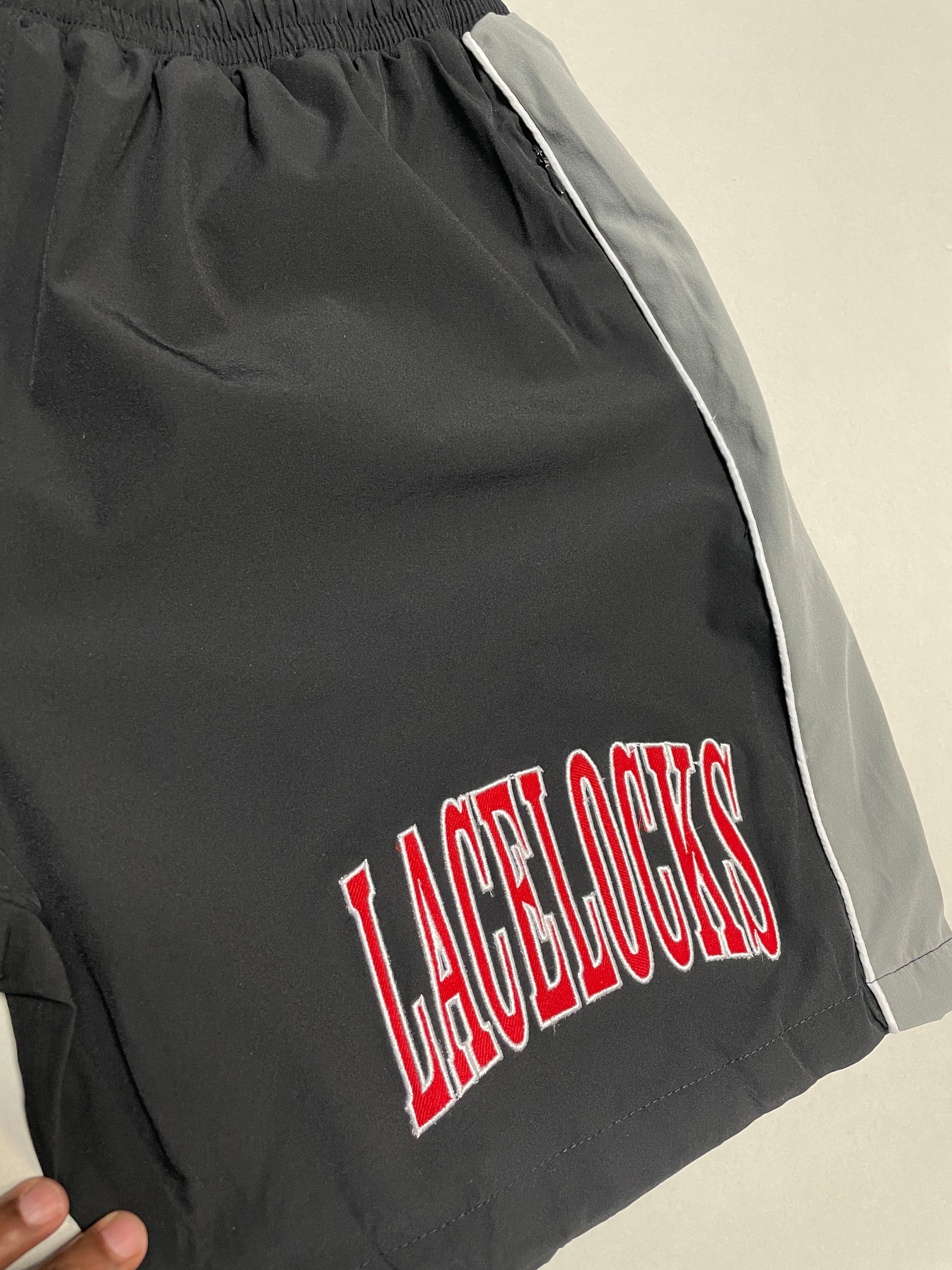 Lacelocks Nylon Shorts (Black)