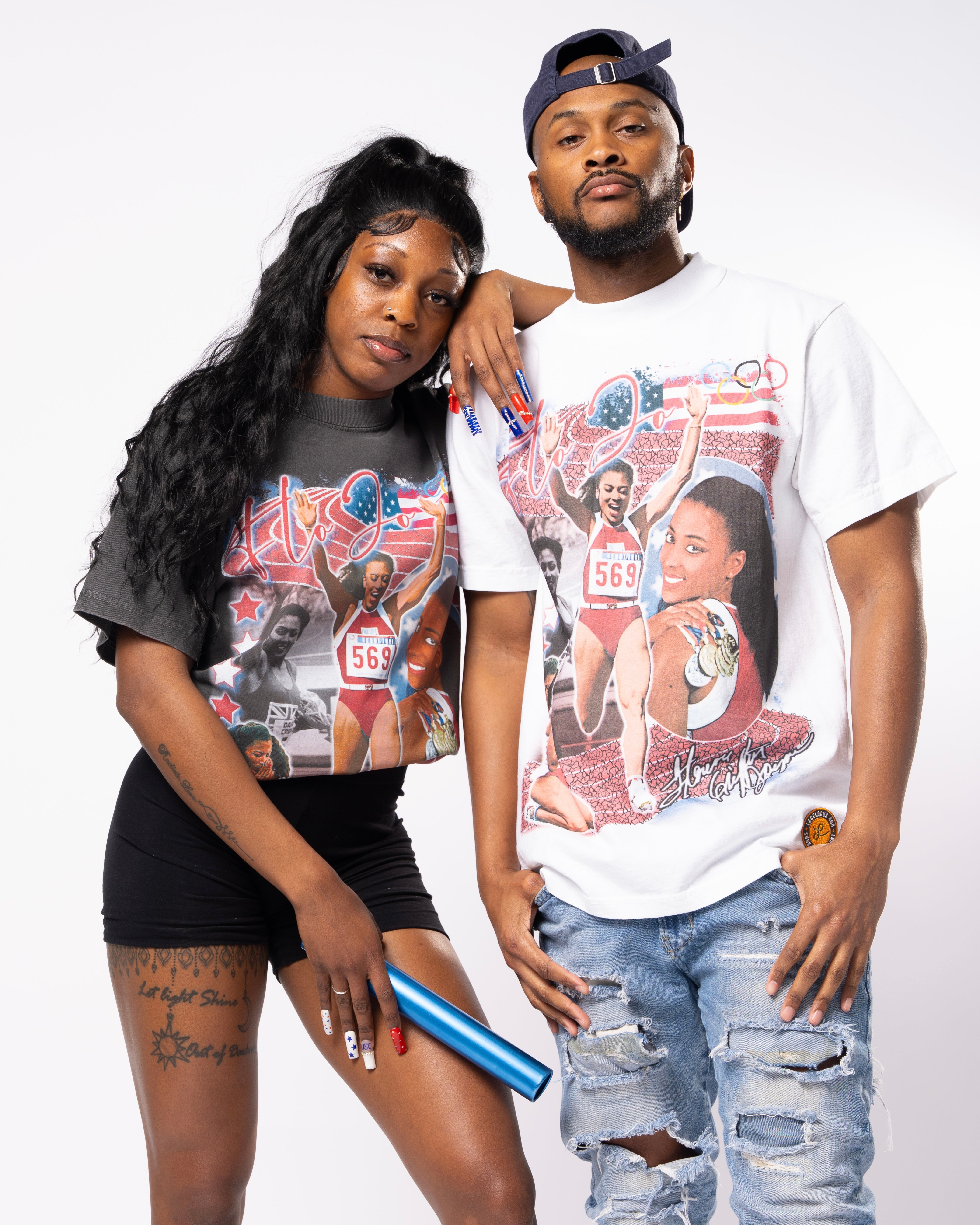 LL404 x SS ‘Flo Jo’ Tee (Ash Black)