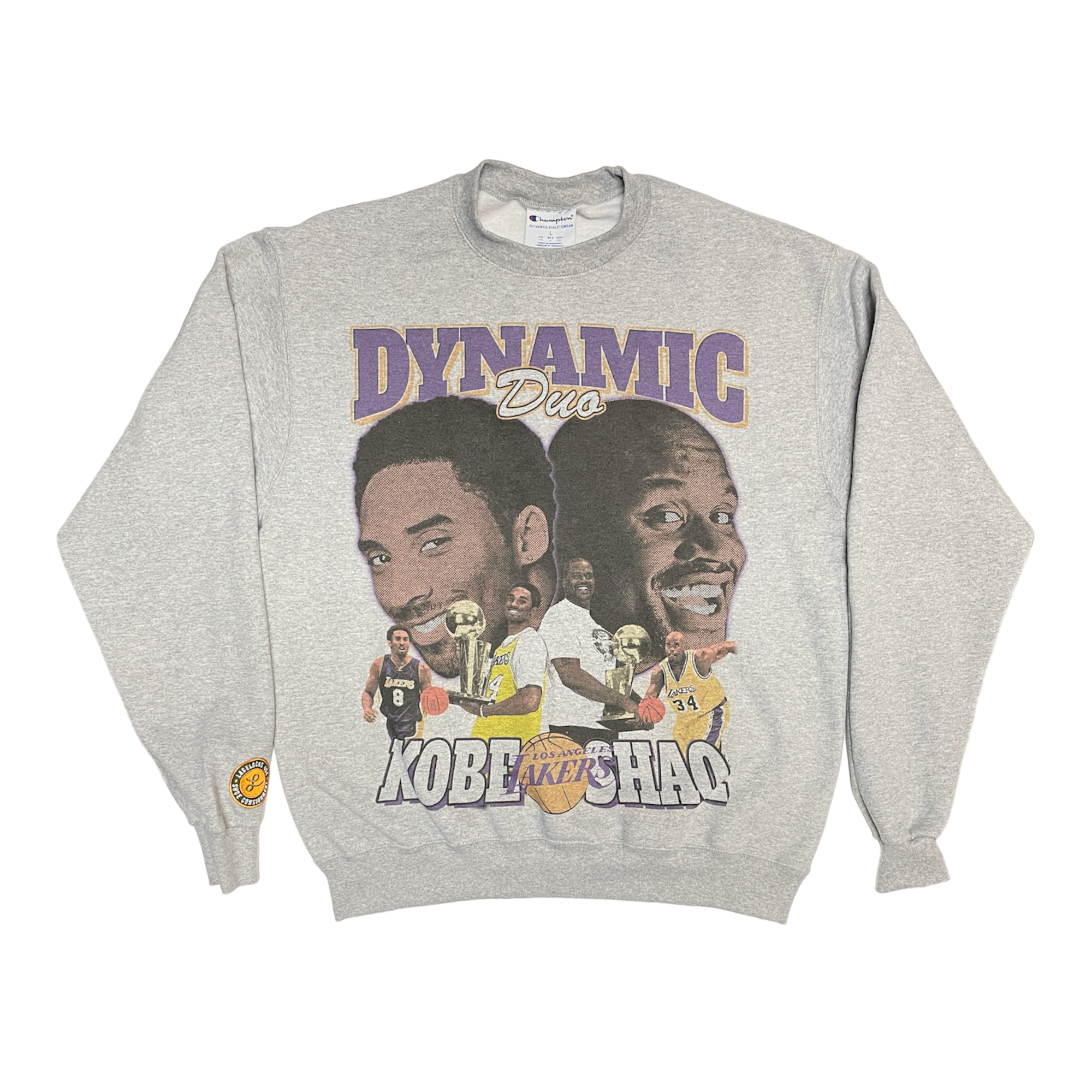 Lacelocks “Dynamic Duo” Crewneck (Grey & Black)