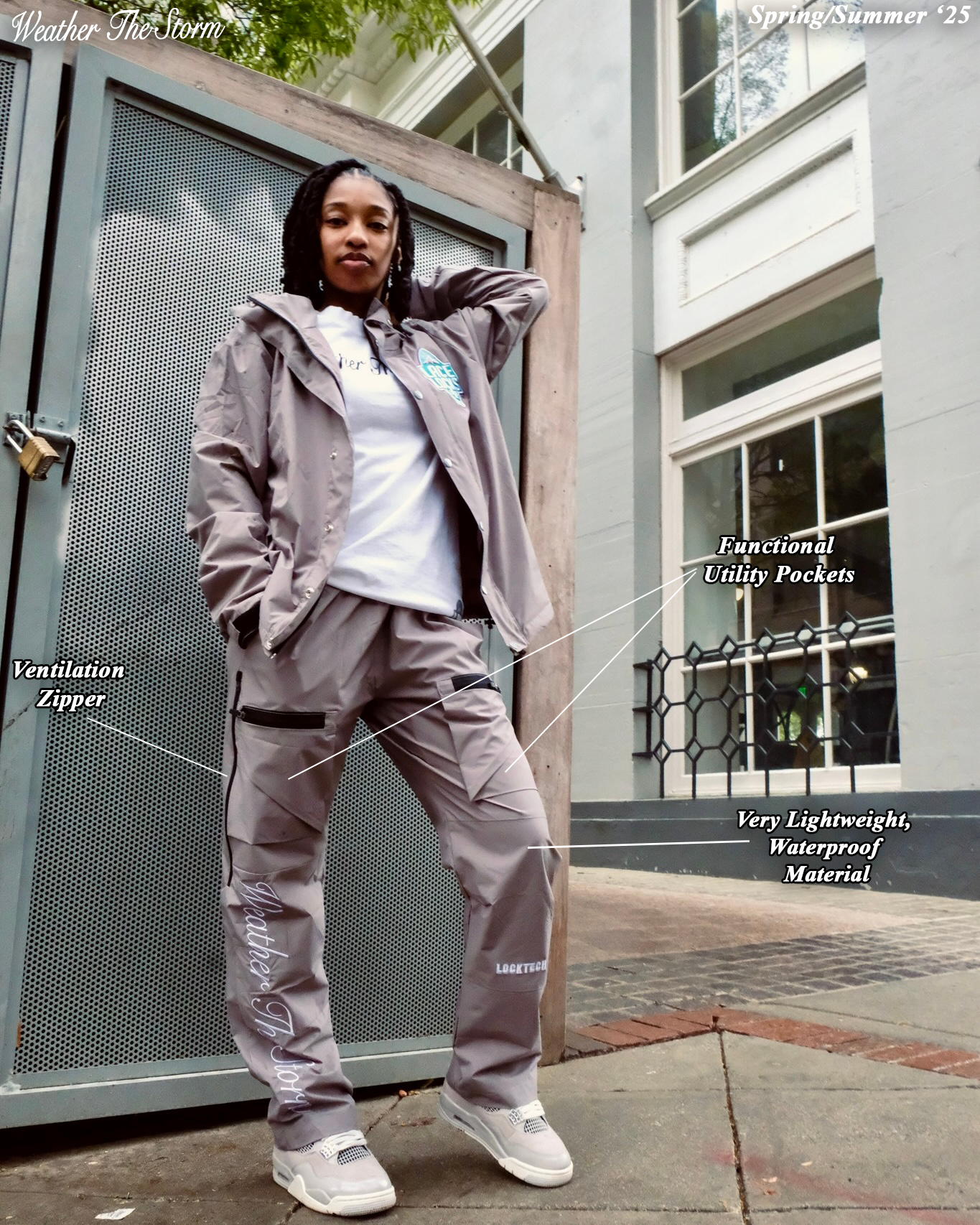 Lacelocks “WTS” Shell Pants (Grey)