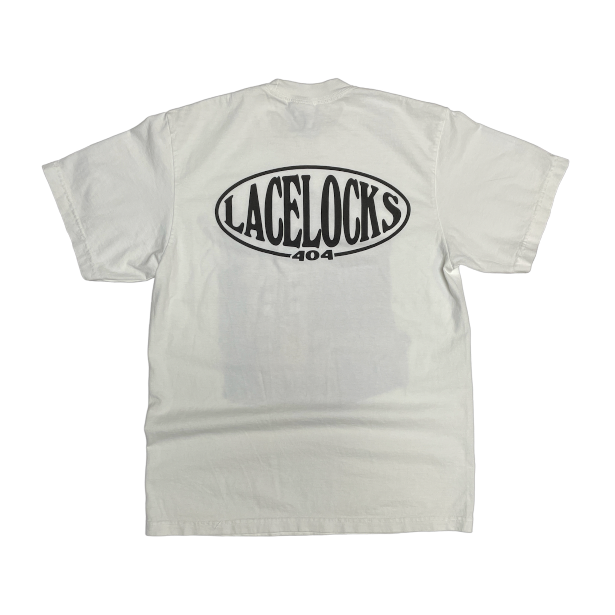 Lacelocks ‘Solid Foundation’ Tee (White & Black)
