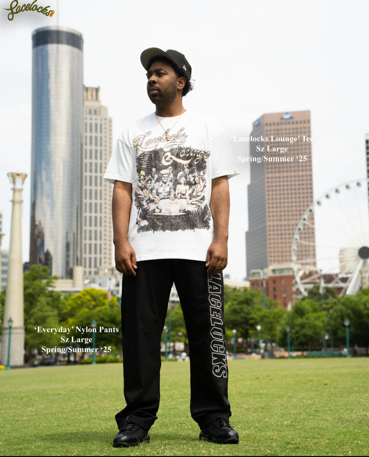 ‘Everyday’ Nylon Trackpants (Black)