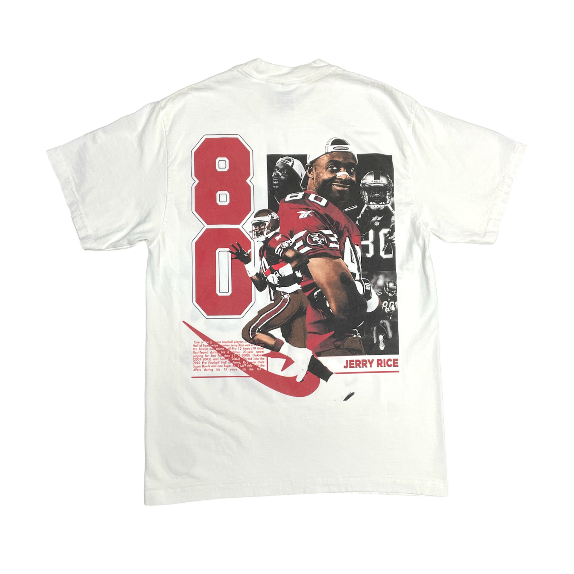Lacelocks “Jerry Rice” Tee (Vintage Black & White)