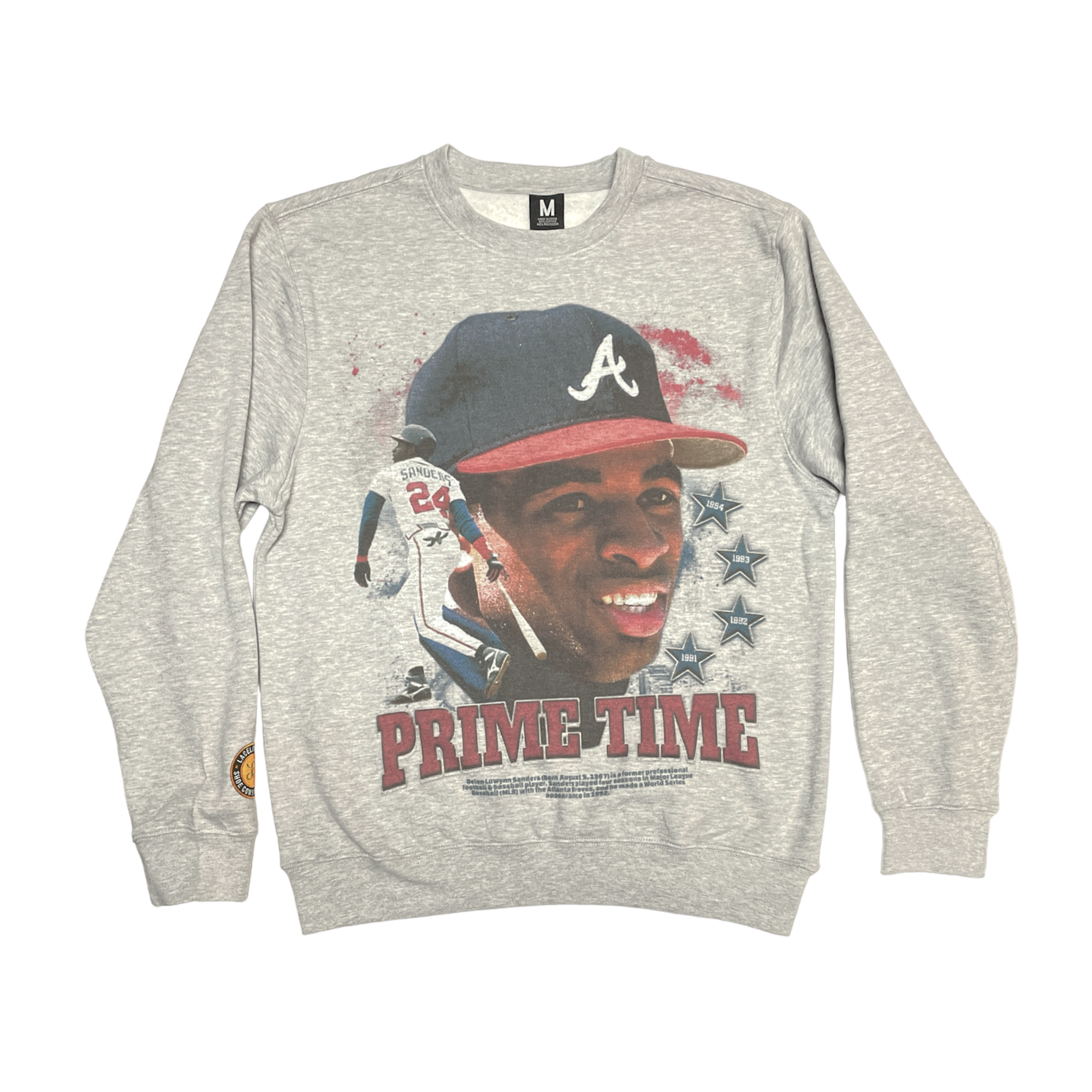 Lacelocks “Prime Time” Braves Crewneck