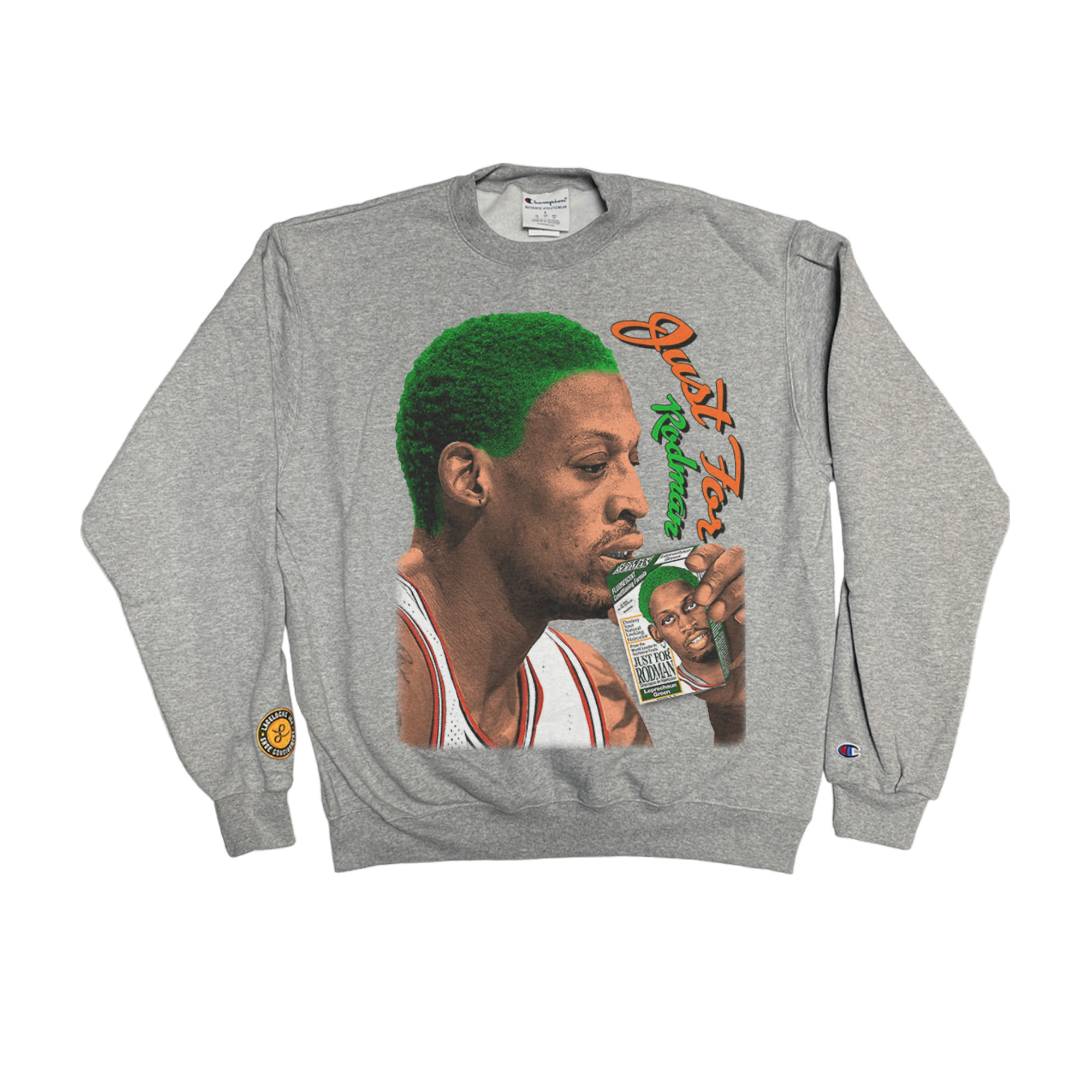 Lacelocks ‘Just For Rodman’ Crewneck (Grey & Black)