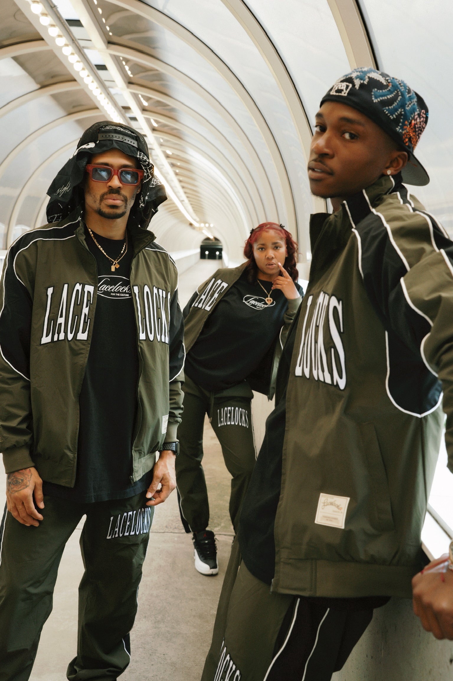 Lacelocks Nylon Jacket (Olive)