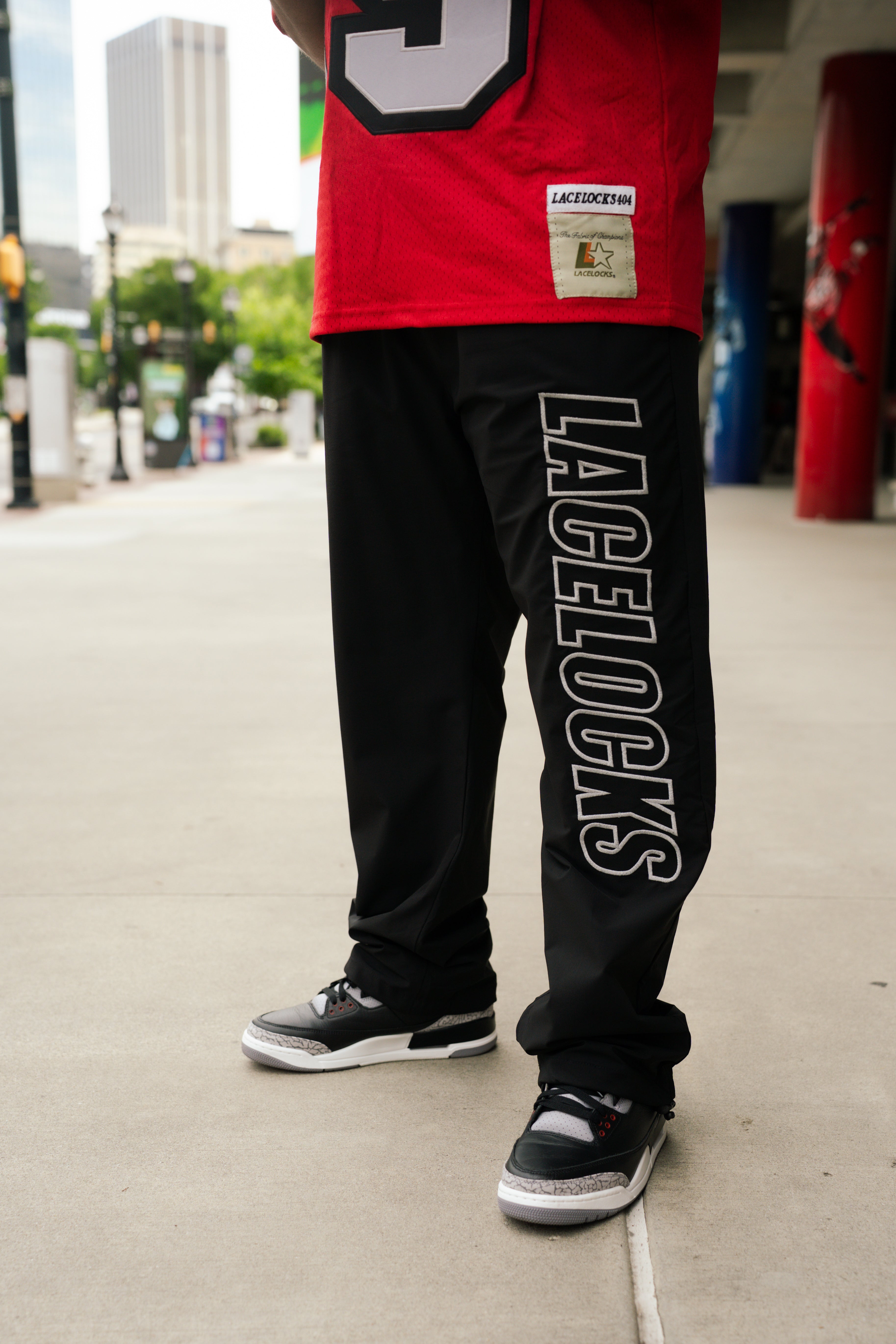 ‘Everyday’ Nylon Trackpants (Black)