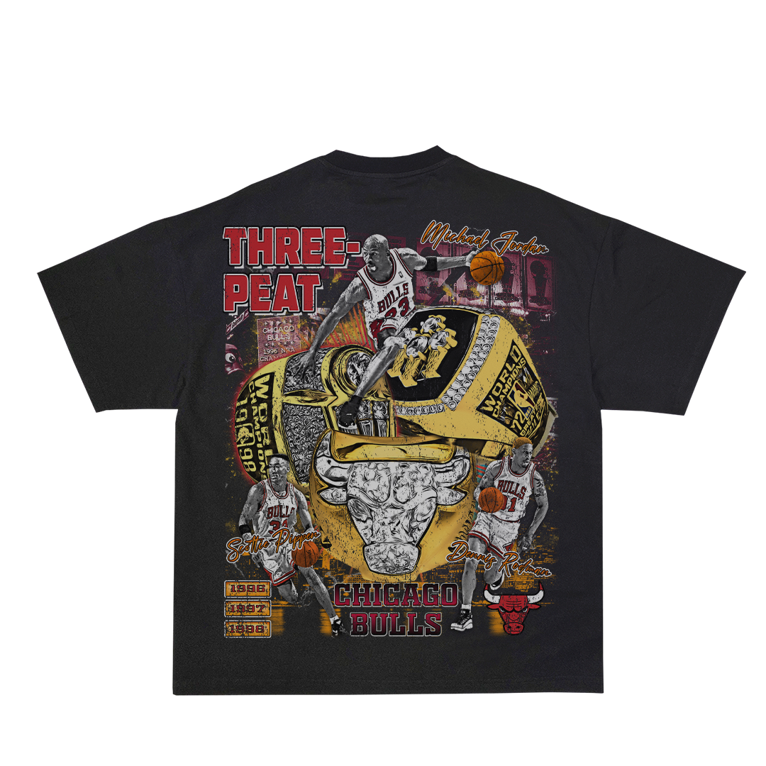 Lacelocks ‘Big 3’ Tee (White & Vintage Black)