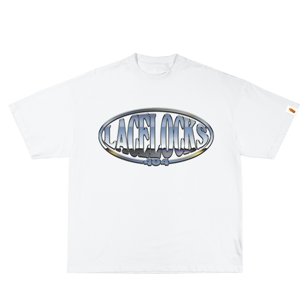 Lacelocks ‘Chrome’ Tee (Black & White)