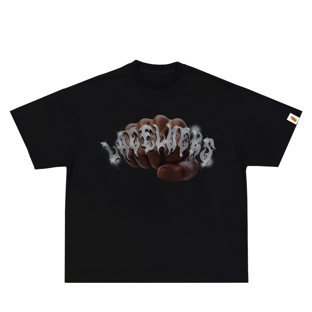 Lacelocks ‘Fight’ Tee (White & Black)