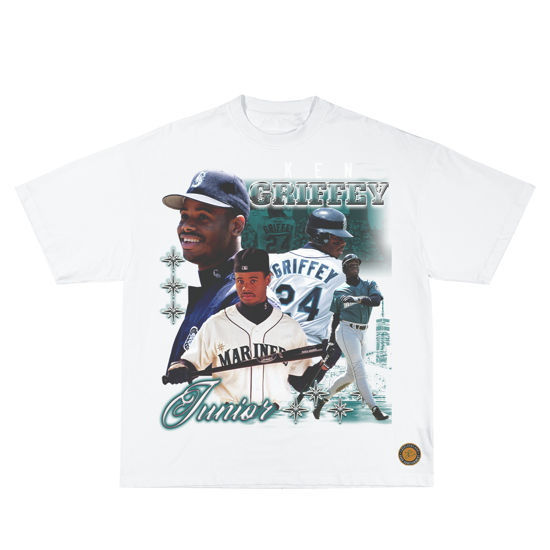 Lacelocks ‘Griffey’ Tee (Vintage Black & White)