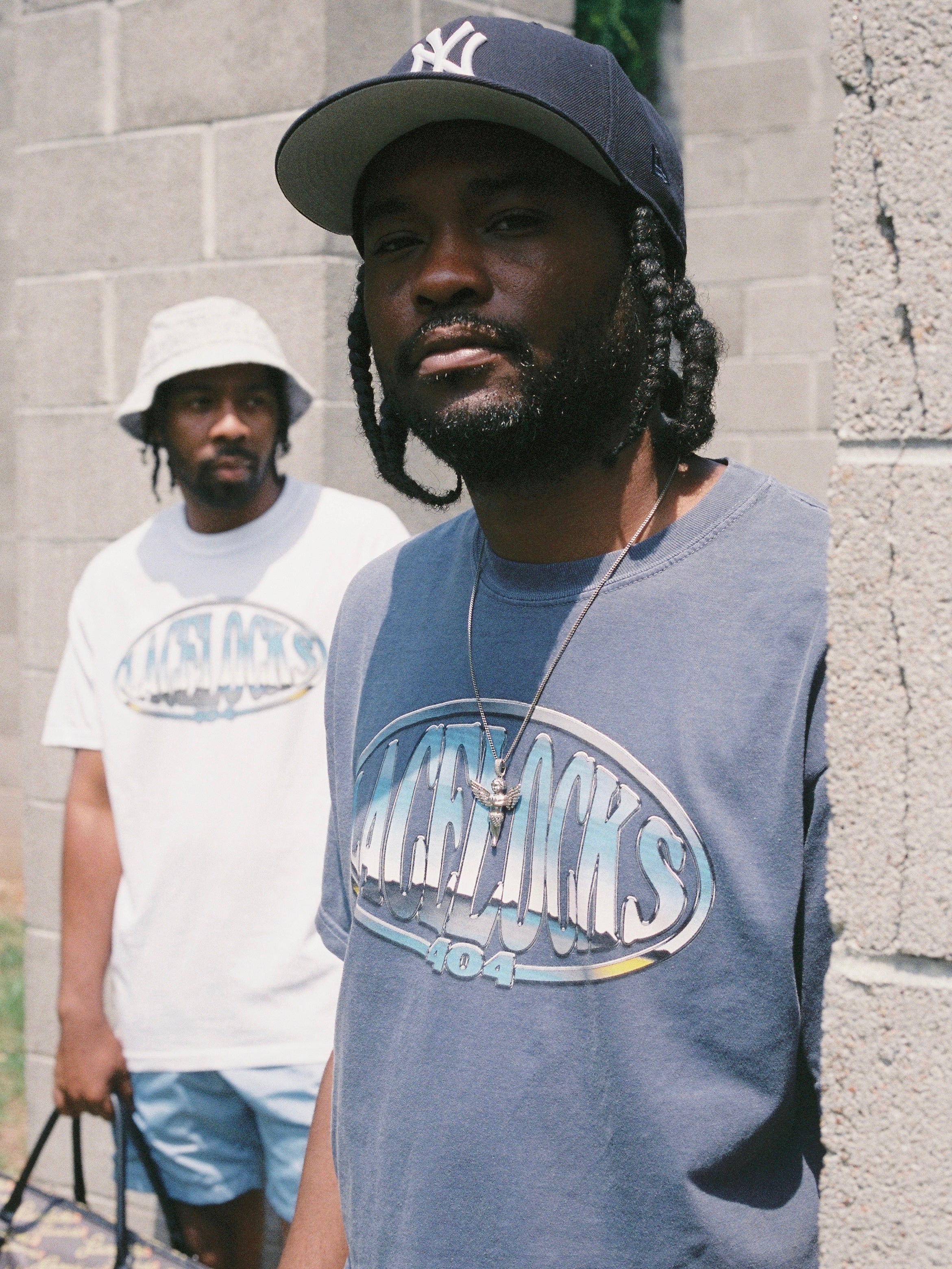 Lacelocks ‘Chrome’ Tee (Navy)