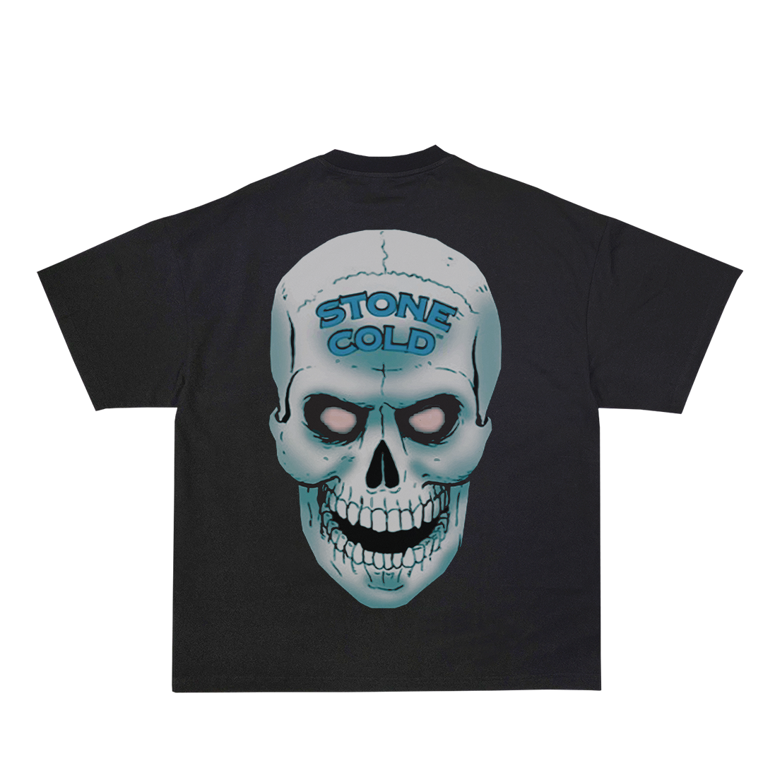 Lacelocks ‘Stone Cold’ Tee (White & Vintage Black)