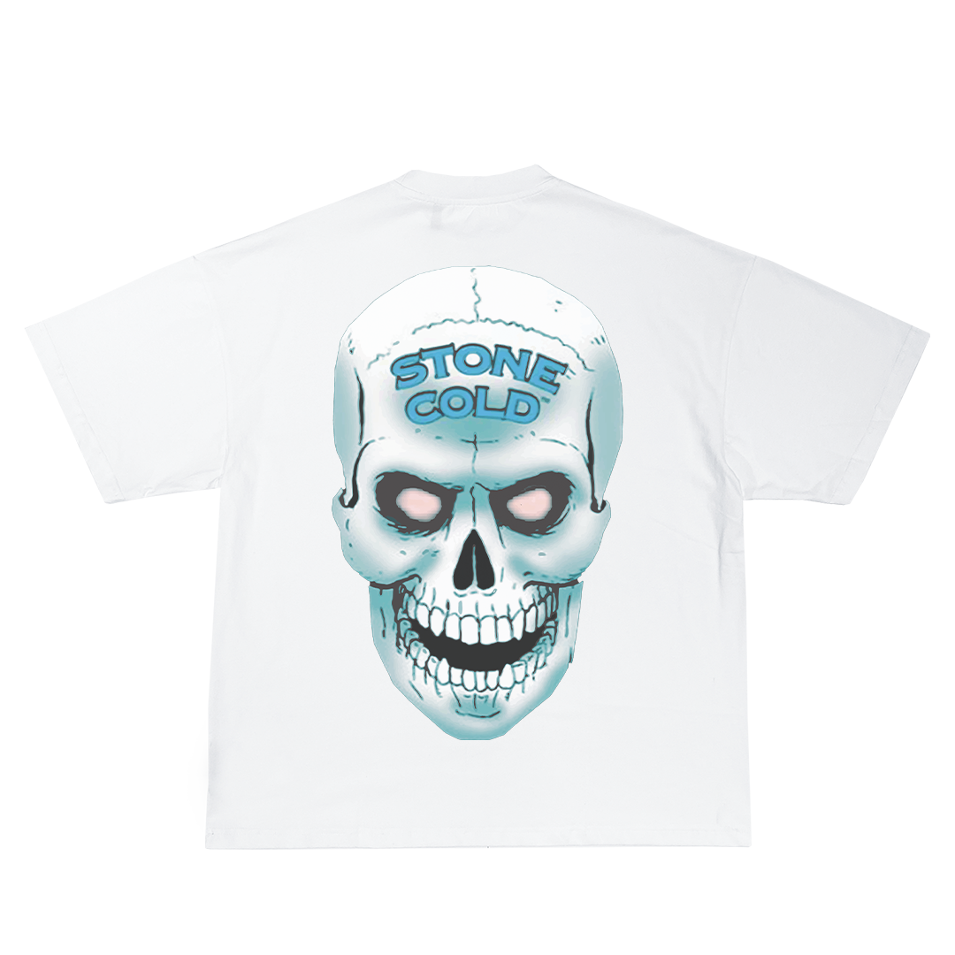 Lacelocks ‘Stone Cold’ Tee (White & Vintage Black)