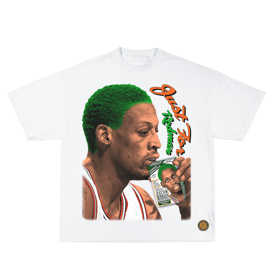 Lacelocks ‘Just For Rodman’ Tee (White & Vintage Black)