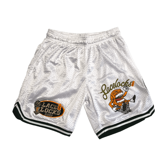Lacelocks ‘World Champs’ Shorts (White) - Lacelocks404