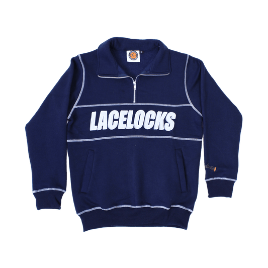 Contrast Crewneck (Navy) - Lacelocks404