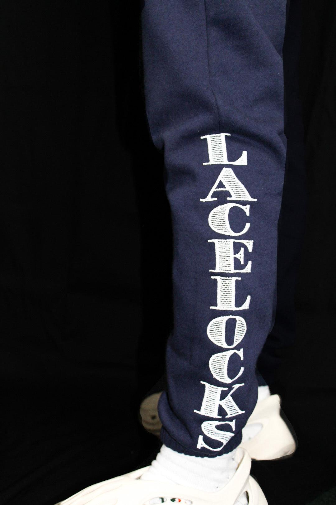 Lacelocks "Reflective" Sweatpants (Navy and Grey) - Lacelocks404