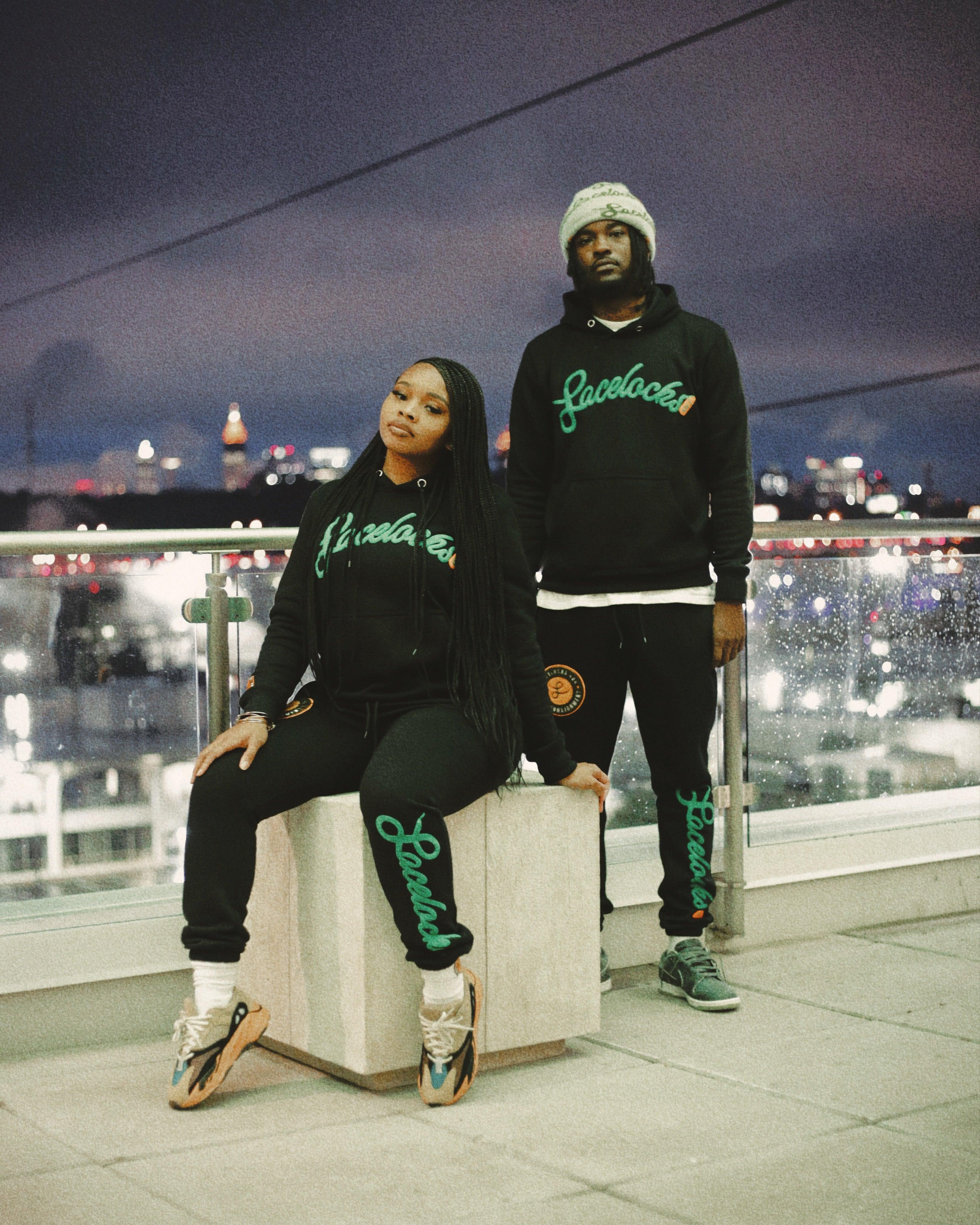 Lacelocks "Signature" Sweatpants (Black) - Lacelocks404