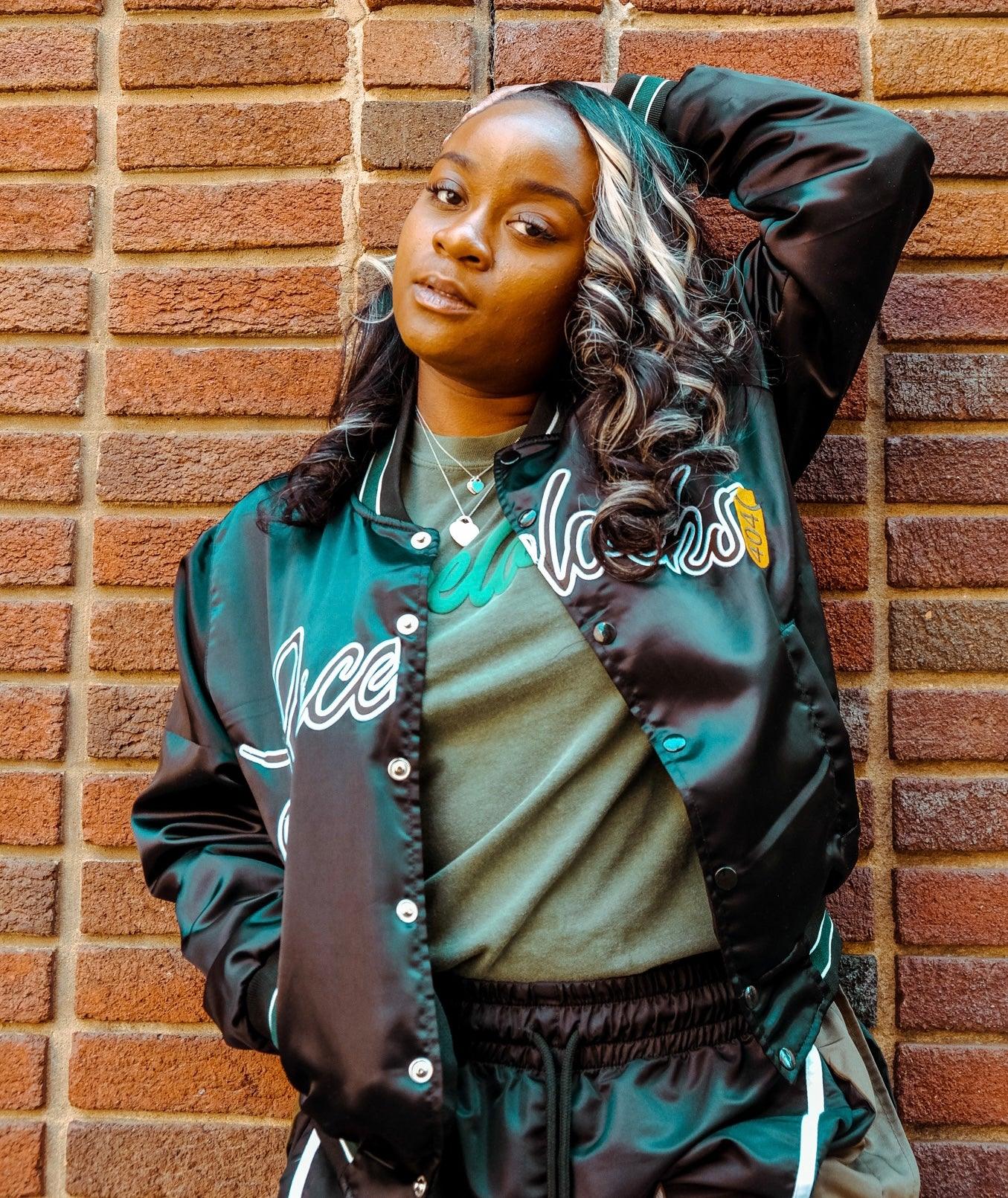 Lacelocks Satin Bomber (Black) - Lacelocks404