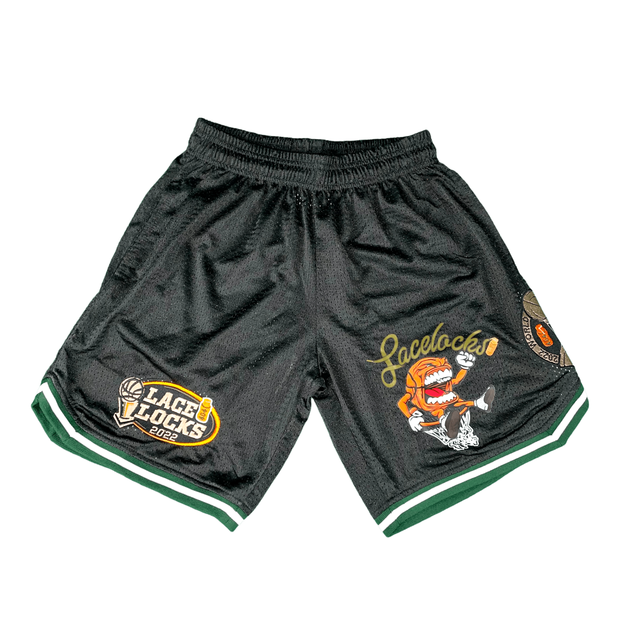Lacelocks ‘World Champs’ Shorts (Black) - Lacelocks404